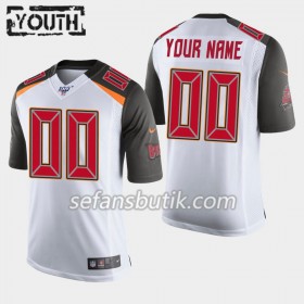 Tampa Bay Buccaneers Tröjor Custom Nike Vit 100th - Barn